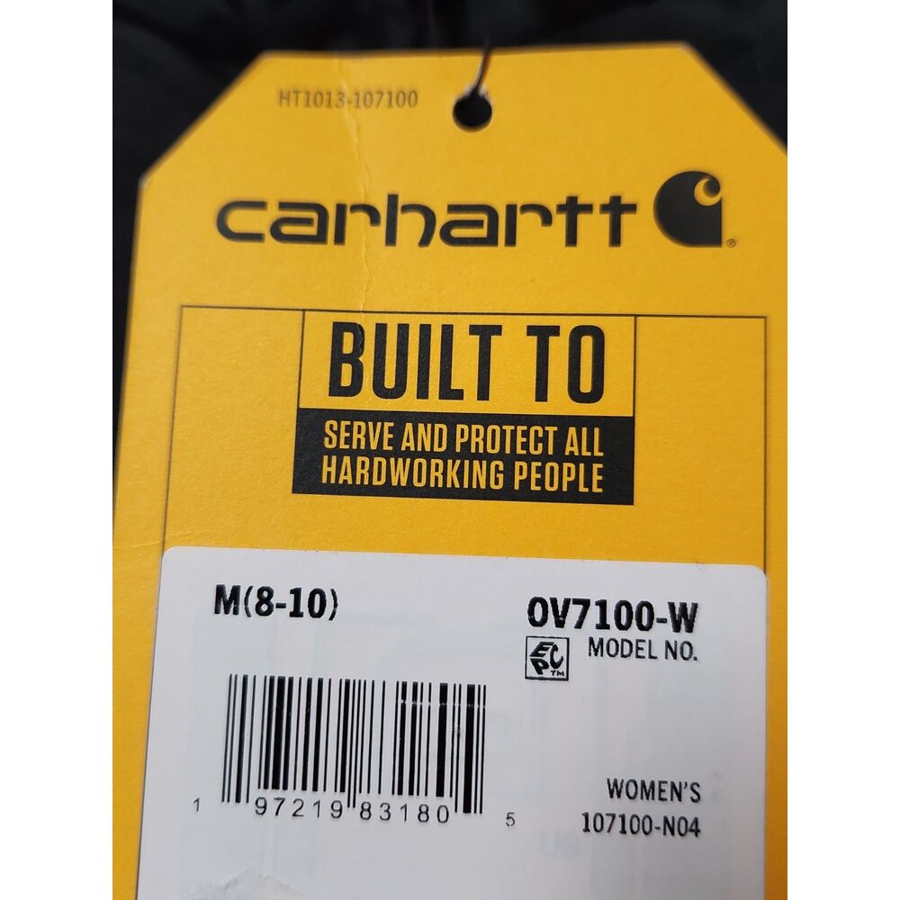 Carhartt Rain Defender Sherpa‑Lined Vest Women’s Medium Black - Picture 7 of 10